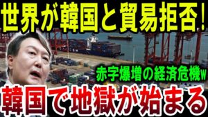 【狂気】世界が韓国との貿易を拒否!経済危機で赤字急増、韓国が大発狂!ゆっくり解説】