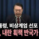 [🔴속보] 윤 대통령, 비상계엄 선포..."민주당, 내란 획책 반국가 행위" / YTN