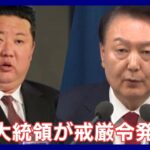 【南北関係】韓国・尹大統領、全域に「戒厳令」発令 /北朝鮮に関連するニュースなど/チャットで交流しよう【まとめ】(11月1日~12月4日) ANN/テレ朝