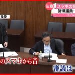 【厳重注意】大あくび…猪瀬議員  スマホの音で国会一時中断